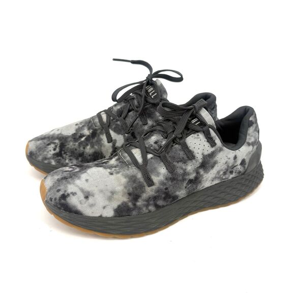 NoBull Project Shoes - NOBULL Ripstop Runner Grey Black Tie-Dye Weight Lifting Crossfit Womens Size 9